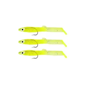 Captain 3526 Eel Fish 5cm Silikon Zargana Suni Yem 3lü Paket E01 Yellow