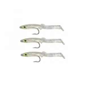 Captain 3526 Eel Fish 5cm Silikon Zargana Suni Yem 3lü Paket E02 Silver