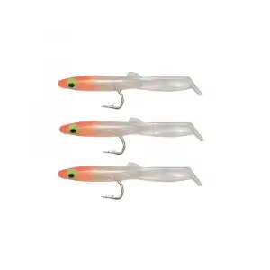 Captain 3526 Eel Fish 5cm Silikon Zargana Suni Yem 3lü Paket E06 Orange