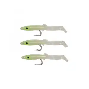 Captain 3526 Eel Fish 5cm Silikon Zargana Suni Yem 3lü Paket E13 Glow