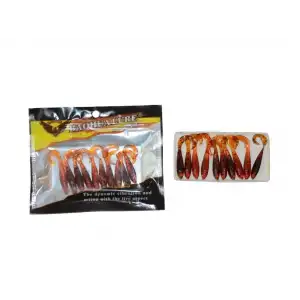 Captain 3558 Hyper Soft 4.5cm Levrek Silikonu 10lu Paket Suni Yem 6