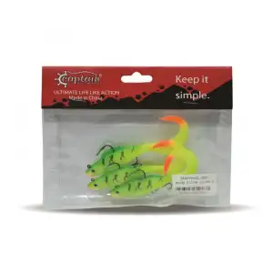 Captain 3559 Pencil Soft 10cm Levrek Silikonu 3lü Suni Balık 5