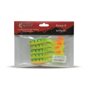 Captain 3571 Taifun Soft 10cm Levrek Silikonu 5li Paket Suni Yem 4