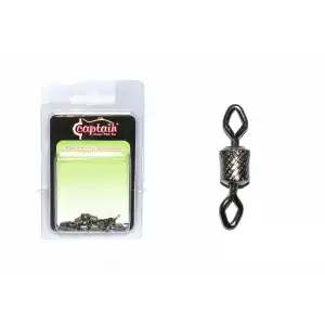 Captain 5005 Elmas Gözlü Fırdöndü 10lu Paket Black Nikel 1