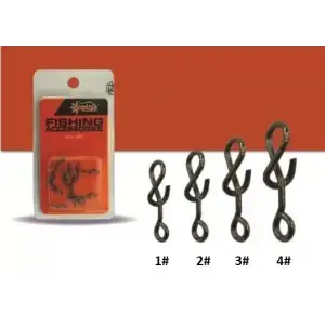 Captain 5019 Sahte Balık Klipsi Spiral 15li Paket Black Nikel 2