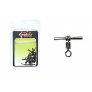 Captain 5127 Tube T Fırdöndü 10lu Paket Black Nikel 10