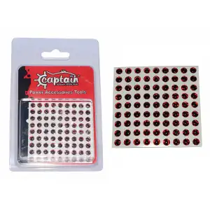 Captain 7631 Göz 5mm Silikon Damla Göz 81i Paket Kırmızı