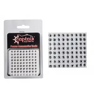 Captain 7632 Göz 6mm Naturel Silikon Damla Göz 64lü Paket