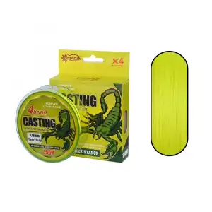 CAPTAİN CASTİNG PE 4 KAT SPİN İP MİSİNA 150MT SARI 0.16 MM