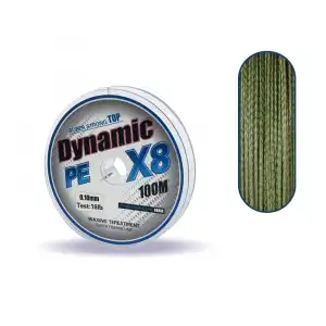 Captain Dynamic Soft PE 8 Örgü İp Misina 100mt Yeşil 0.10 mm