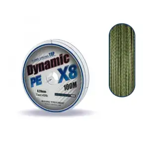 Captain Dynamic Soft PE 8 Örgü İp Misina 100mt Yeşil 0.20 mm