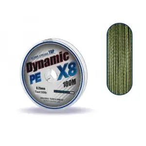 Captain Dynamic Soft PE 8 Örgü İp Misina 100mt Yeşil 0.25 mm