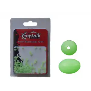 Captain Glow Boncuk Oval Çapari ve Takım Boncuğu 100lü Paket 6 mm