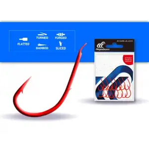 Hayabusa HMRS 172 Tırnaklı Canlı Yem İğnesi 15li Paket Kırmızı 2/0