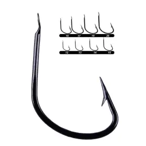 Youvella 1400 Sazan İğnesi Dövme 100lü Kutu Black Nikel 12