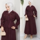 Kadın Bordo Tesettür İkili Takım