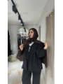 Siyah Modal Kumaş Pantolonlu Takım Modelimiz