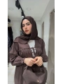 Kahve Rengi Modal Kumaş Pantolonlu Takım Modelimiz