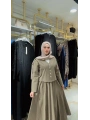 Haki Yazlık Keten Takım Modelimiz