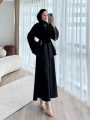 Kadın Siyah Kuşaklı Tesettür Elbise