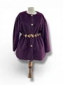 Mor Kemerli Kışlık Kadın Ceket – Yeni Sezon