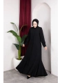Siyah Adriana Kumaş Ferace Modelimiz