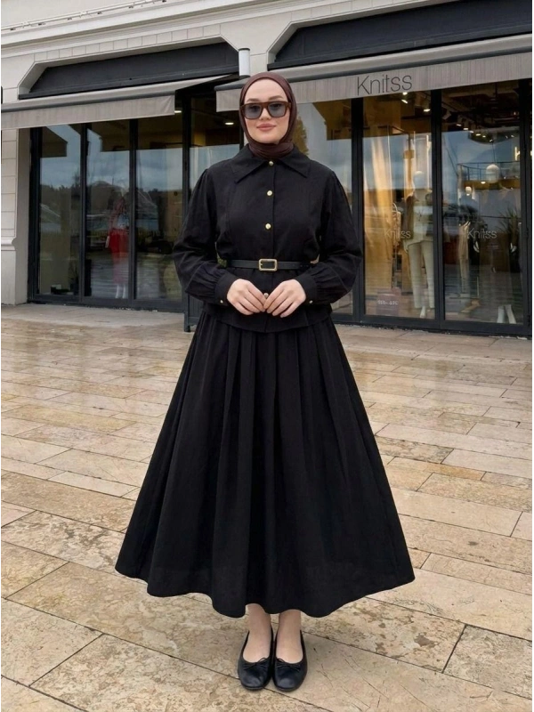 Siyah Modal Kumaş Takım Modelimiz