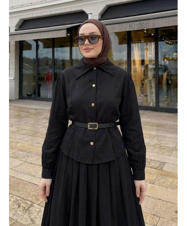 Siyah Modal Kumaş Takım Modelimiz