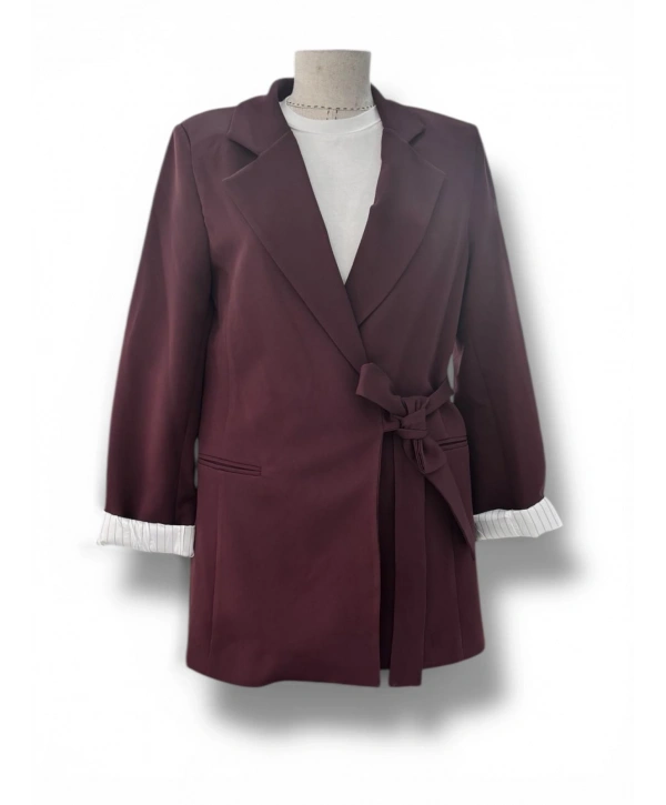 Yeni Sezon Mürdüm Blazer Ceket Modelimiz