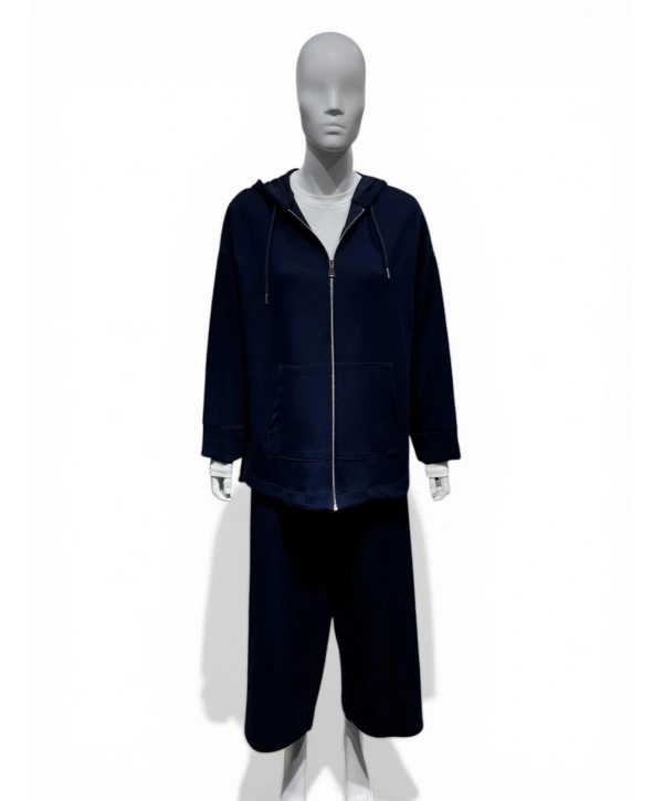 Lacivert Oysho Kumaş Kapşonlu Takım Modelimiz