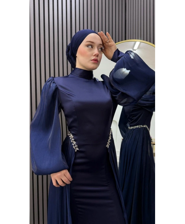 Lacivert Ahsen Abiye Modelimiz