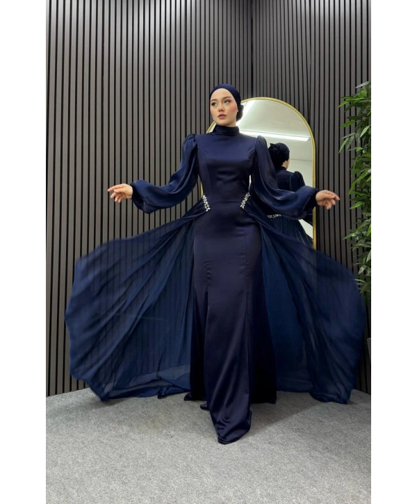 Lacivert Ahsen Abiye Modelimiz