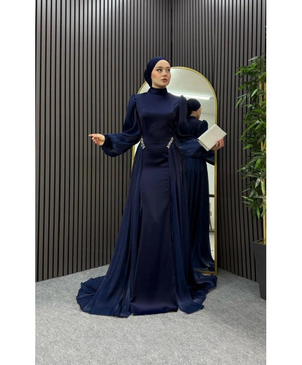 Lacivert Ahsen Abiye Modelimiz