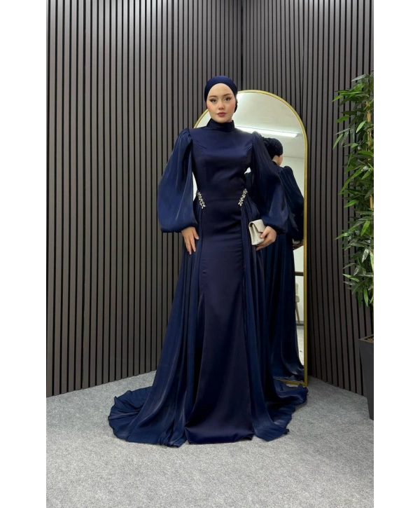 Lacivert Ahsen Abiye Modelimiz