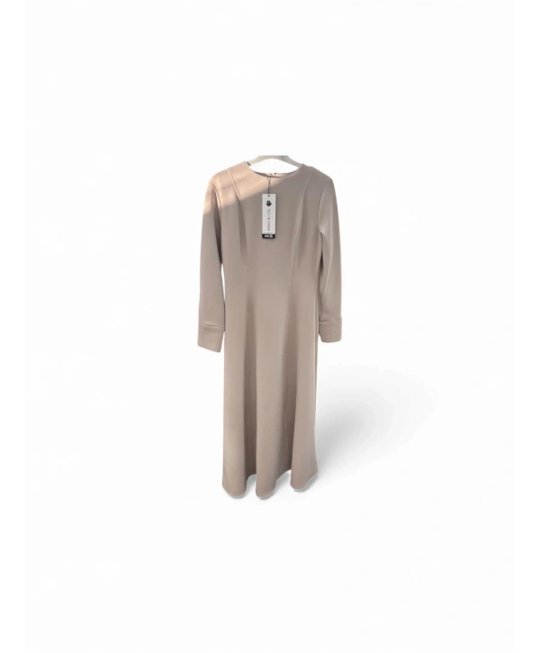 Bej Skuba Elbise Modelimiz