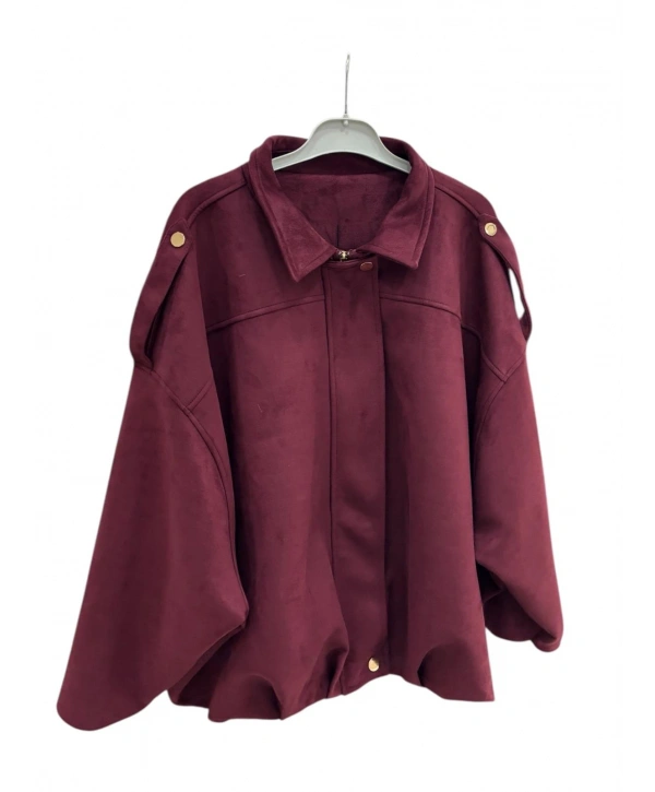 Bordo Şık Kadın Ceket – Yeni Sezon