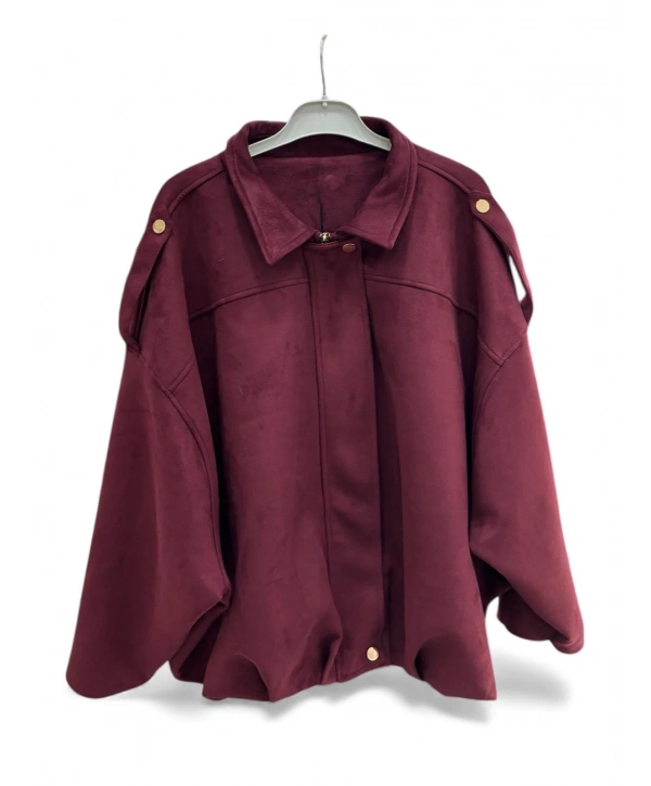 Bordo Şık Kadın Ceket – Yeni Sezon