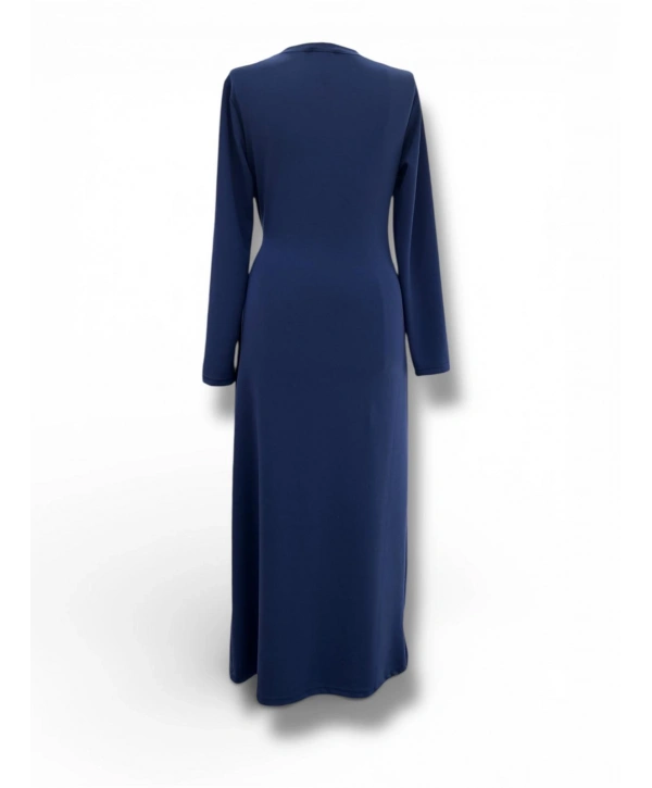 Lacivert Önden Bağlamalı Elbise Ebise Modelimiz