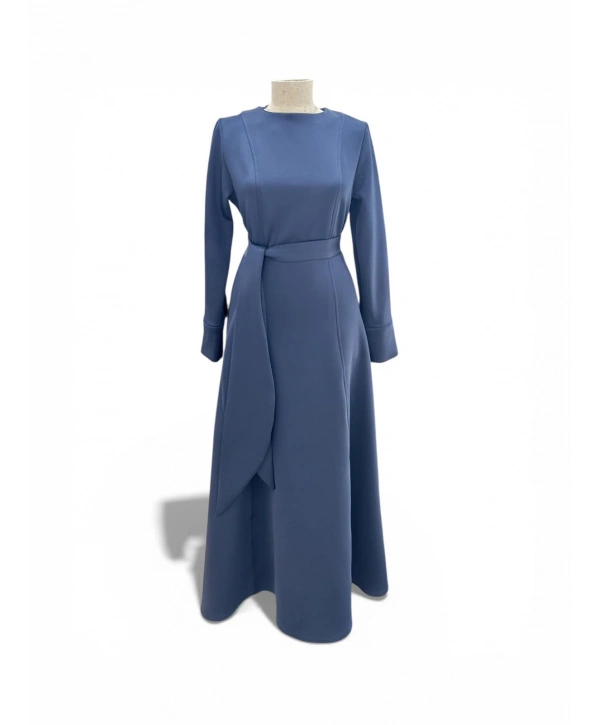 Lacivert Skuba Elbise Modelimiz