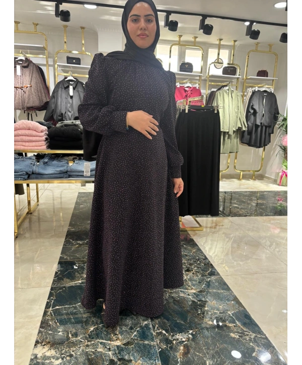 Mor Taşlı Abiye Modelimiz