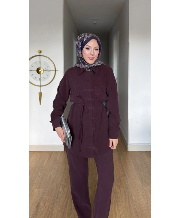 Mürdüm Pantolonlu Takım Modelimiz