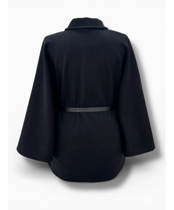 Siyah Kaşe Panço Modelimiz