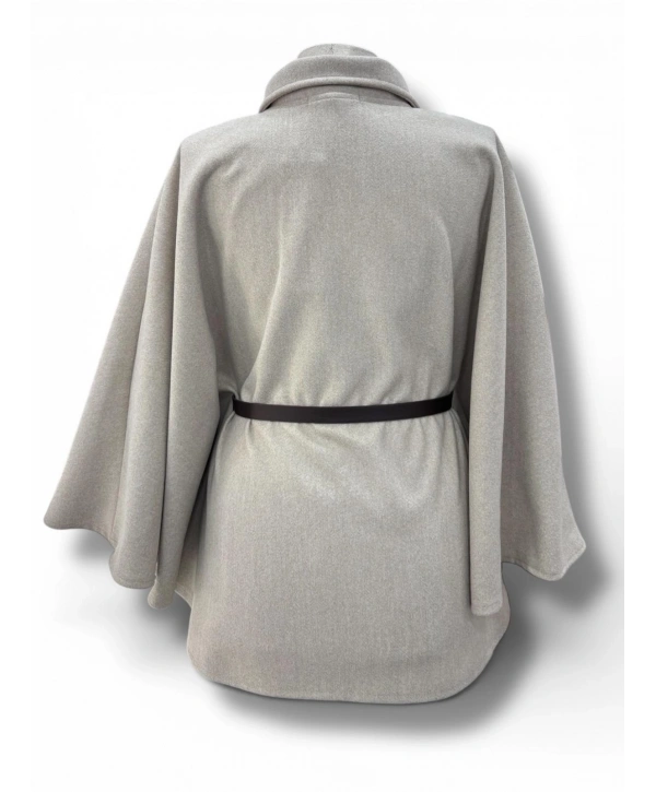 Taş Rengi Kaşe Panço Modelimiz