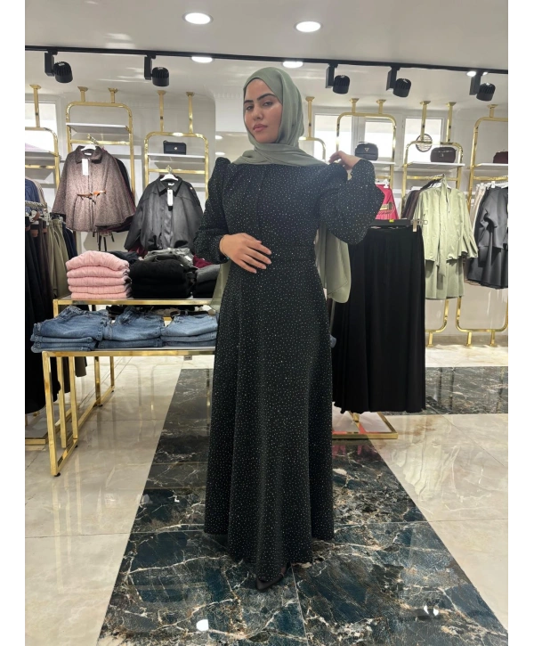 Yeşil Taşlı Abiye Modelimiz