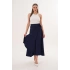Lacivert Yandan Bağlama Detaylı Etek Modelimiz