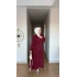 Bordo Uzun Etek Modelimiz