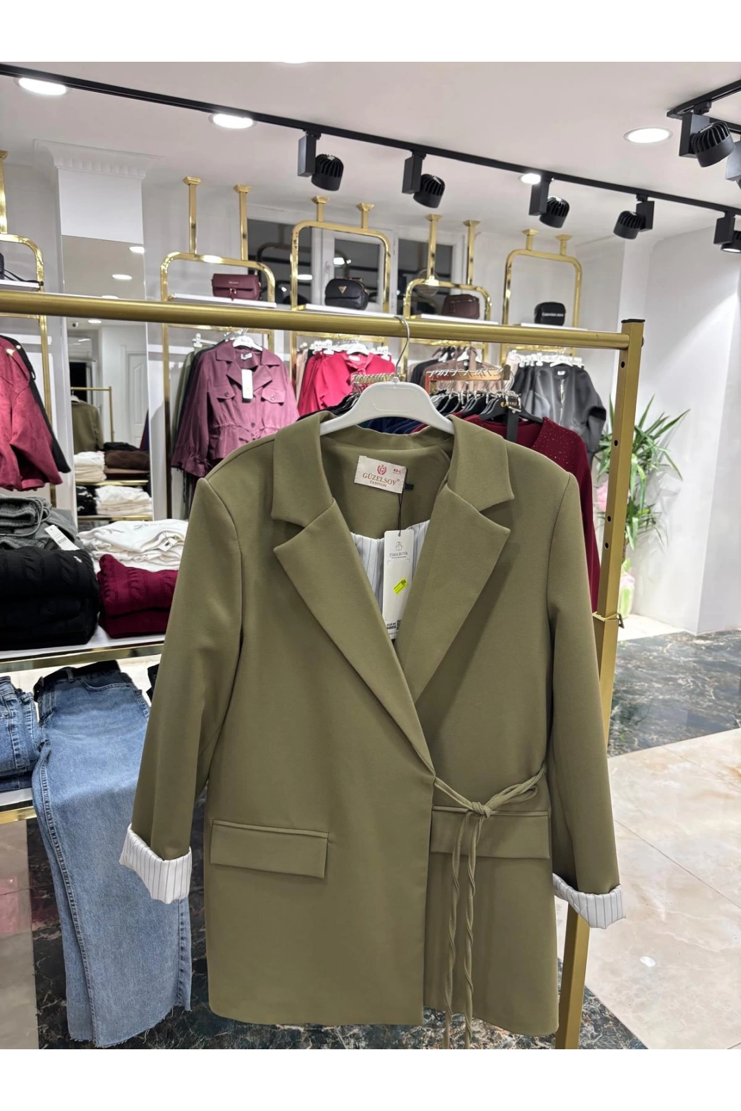 Haki Blazer Ceket Modelimiz