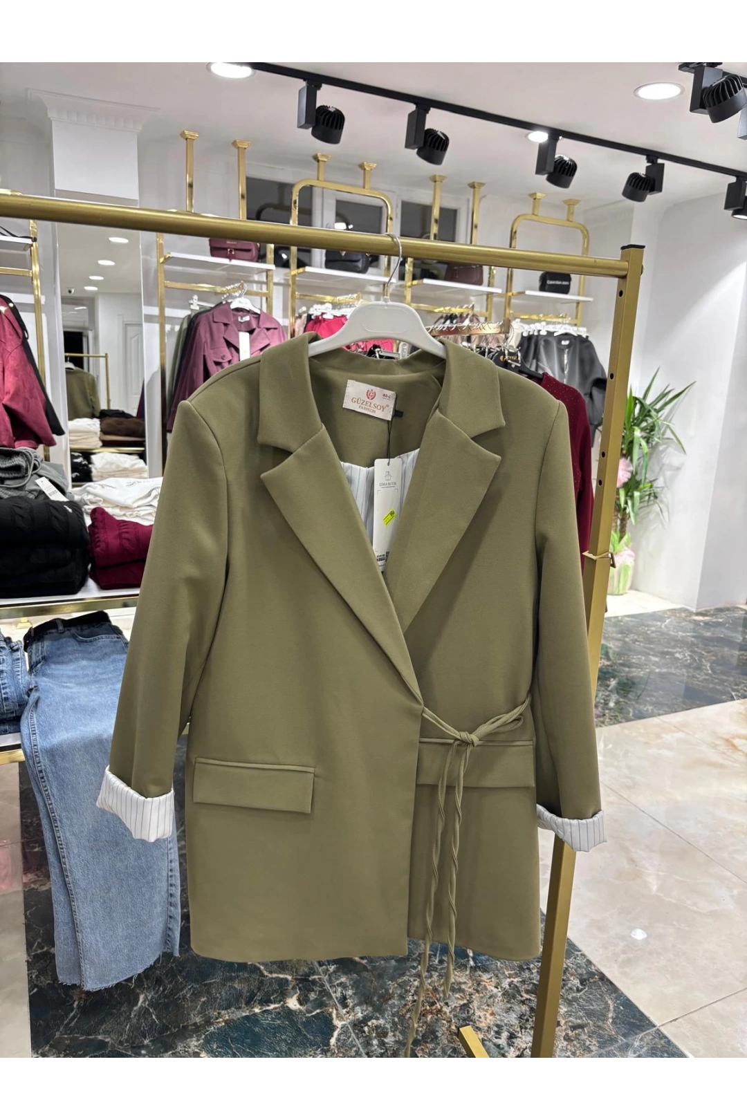 Haki Blazer Ceket Modelimiz