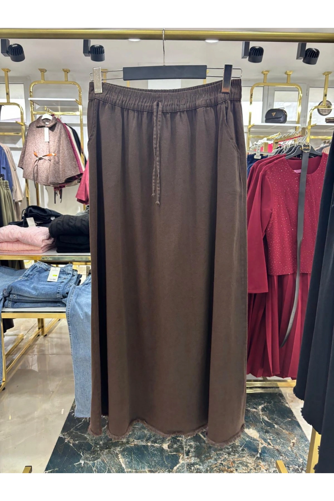 Acı Kahve Kot Etek Modelimiz