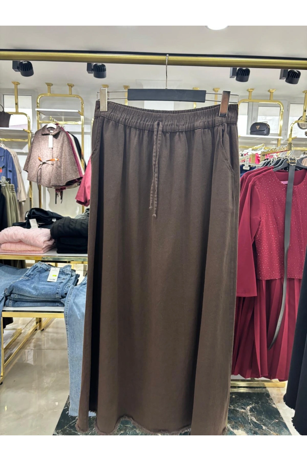 Acı Kahve Kot Etek Modelimiz